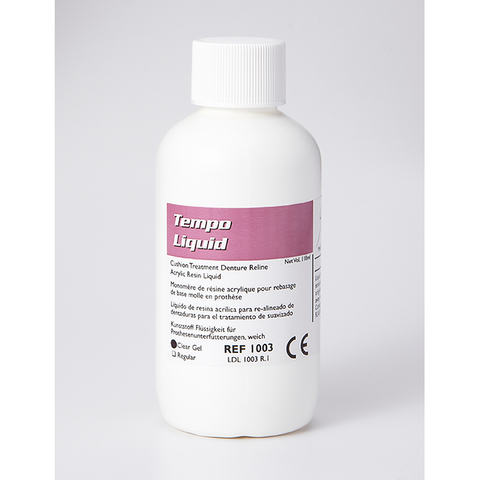 Lang Dental 1006R Tempo Short Term Very Soft Reline Material Liquid 32 Oz