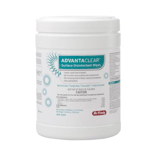 Hu-Friedy IMS-2160 AdvantaClear Surface Disinfectant Wipes 6