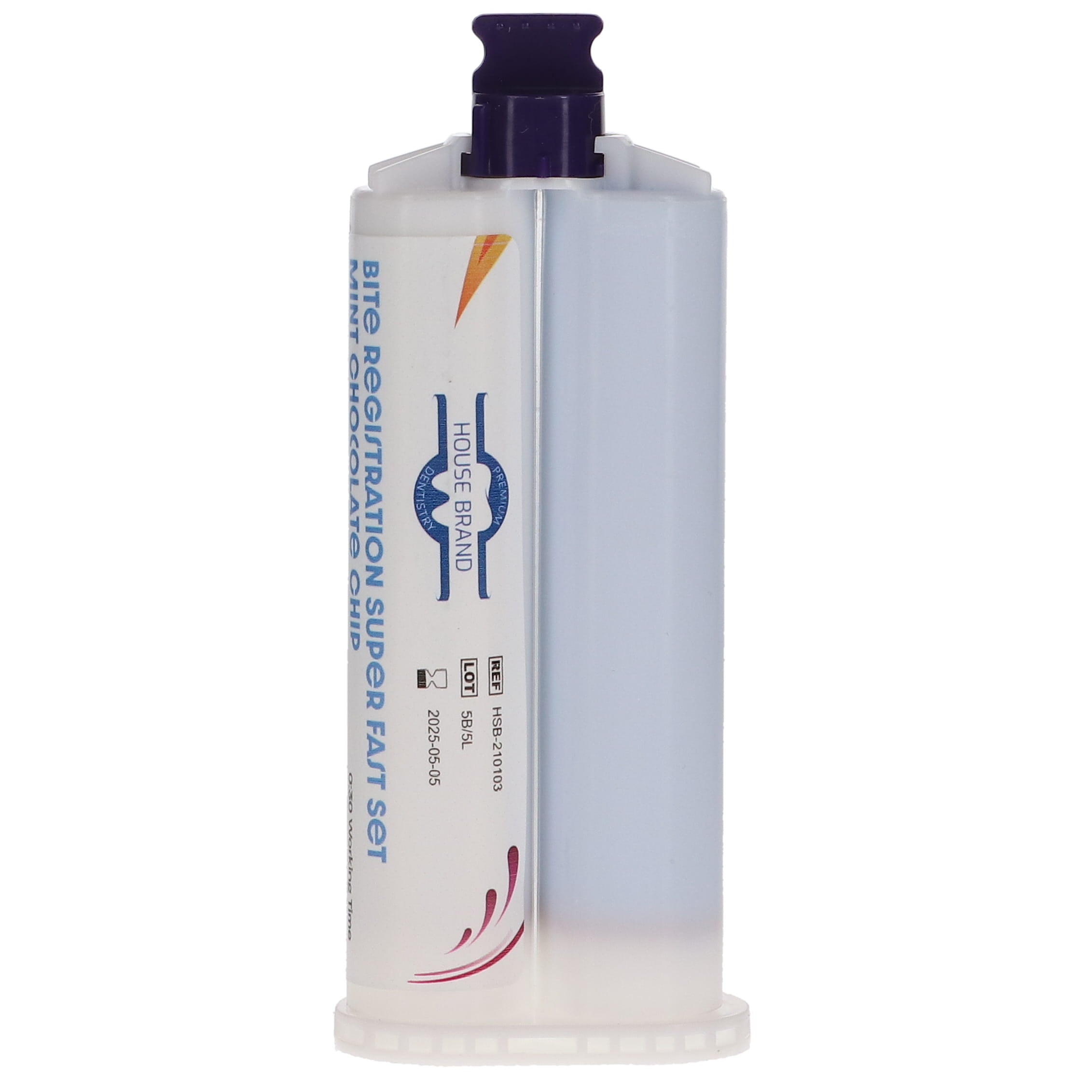 House Brand Dentistry 210103 Bite Registration Impression Material Fast Mint Chocolate Chip 2/Pk 50 mL