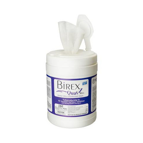 Biotrol 295507 Birex Quat Towelettes Disinfectant Wipes Large 6" x 6.75" 160/Cn