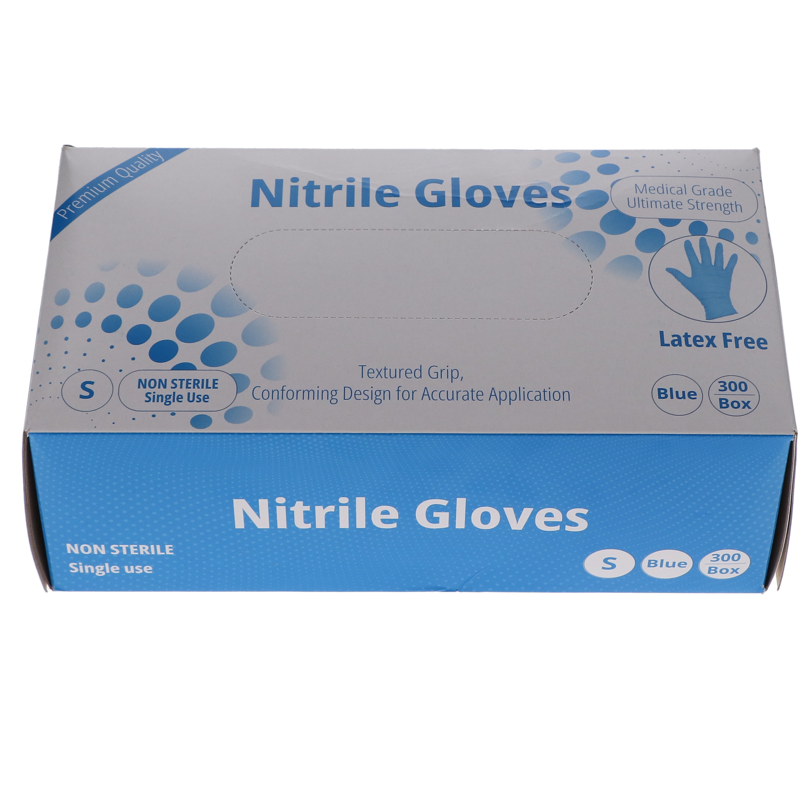 House Brand Dentistry 119301 Nitrile Exam Gloves Small Latex Free 300/Bx