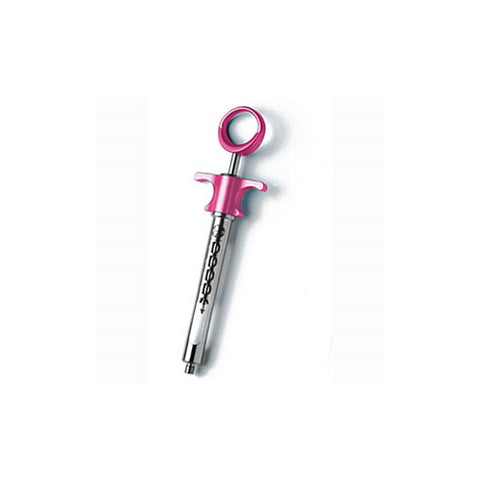 Septodont N2120 Aspirating Dental Syringe Lightweight Aluminum Petite Pink