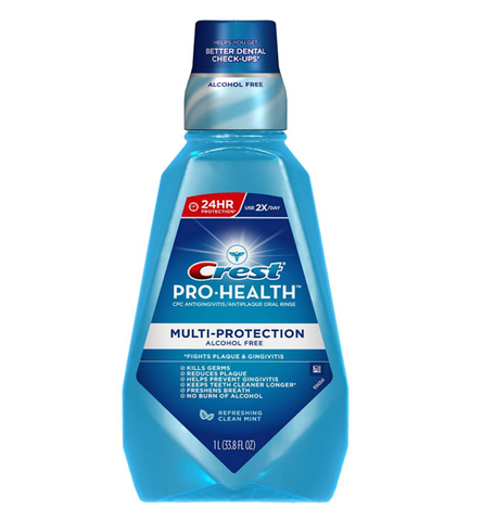 Proctor & Gamble 80325110 Crest Pro-Health Multi-Protection Clean Mouthwash Mint 1L 6/Cs