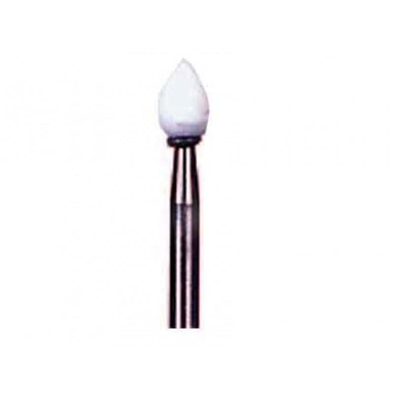 Shofu Dental 0240 Dura-White Mounted Stones Friction Grip FG Flame FL1 12/Bx