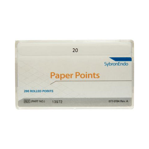 Kerr Dental 13972 Endodontic Absorbent Paper Points Bulk #20 200/Pk