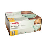 Crosstex GCIPWT Isofluid ASTM Level 1 Face Masks With Shield Anti Fog Turquoise 25/Bx