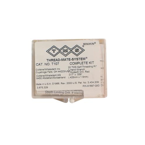 Coltene Whaledent T107 TMS Thread-Mate-System Self Shearing Minikin Kit .017