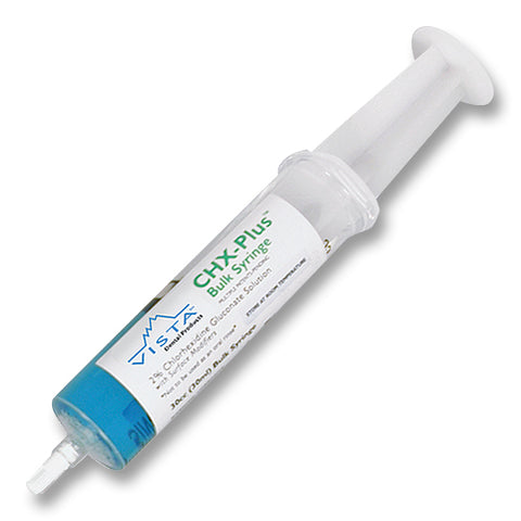 Vista Dental 503650 CHX Plus Bulk Syringe Root Canal Disinfectant 30 mL