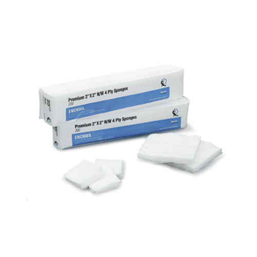 Quala ENCNWA Non-Woven Non-Sterile 4-Ply Gauze Sponges 2