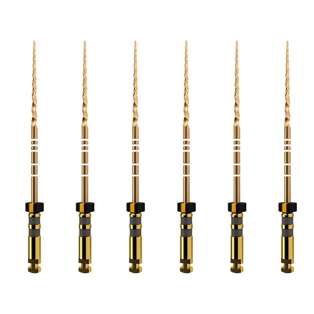Dentsply A0411225G0403 ProTaper Gold Rotary Files 25mm F4 6/Pk PTGRF425