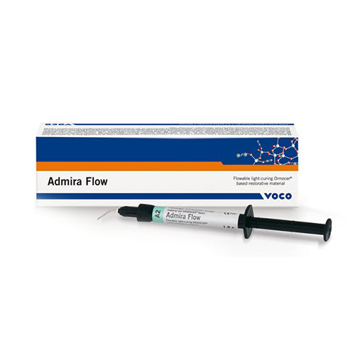 Voco 2482 Admira Flow Flowable Light Curing Ormocer Dental Restorative Material Syringe A2 2/Pk 1.8gm