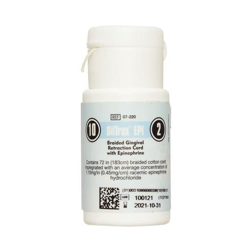 Pascal 07-220 SilTrax EPI #10 Thick Braided Gingival Retraction Cord 72
