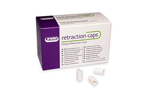 Premier Dental 9048253 Retraction Caps #3 Anatomic Formed Cotton Caps Medium 120/Pk