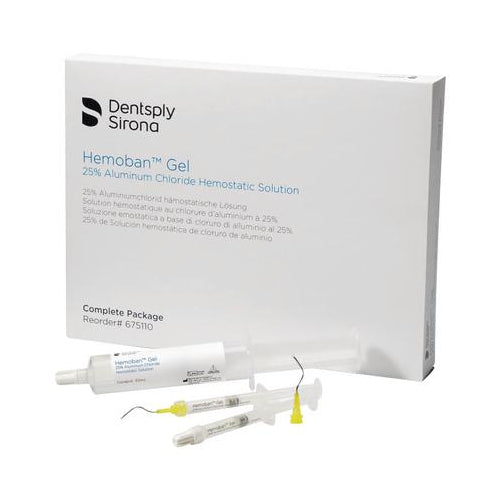 Dentsply Sirona 675110 Hemoban Gel 25% Hemostatic Solution Complete Package EXP Jan 2023