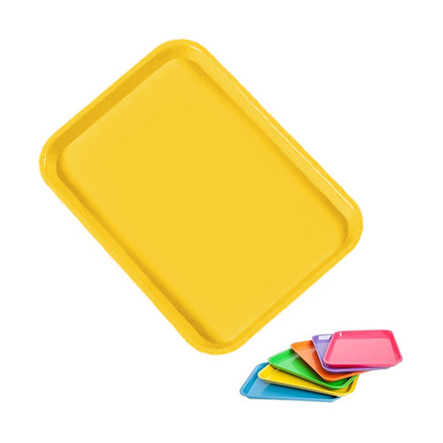 Plasdent 300BFS-3 Flat Set-Up Tray Size B Ritter Neon Yellow 13 3/8