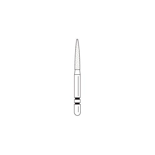 Abrasive Technology L260.8C Two Striper FG Friction Grip Flame Shaped Coarse Grit Diamond Burs 5/Pk 2015133