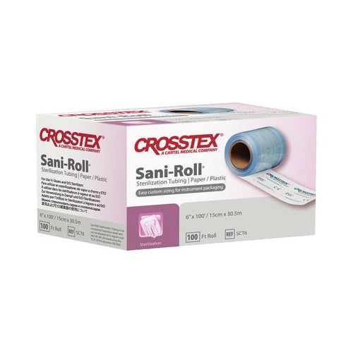 Crosstex SCT2 Sani-Roll Sterilization Paper Plastic Tubing 2