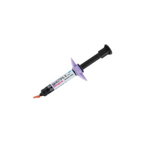 Shofu Dental Y2258 Beautifil II Gingiva Nano Hybrid Composite Syringe Violet 2.5 Gm