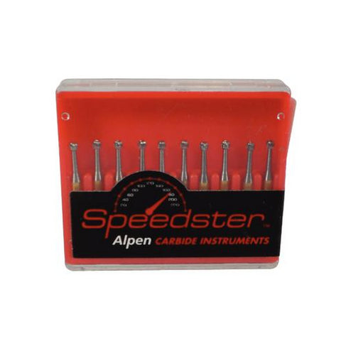 Coltene Whaledent R41558G Alpen FG 1558G Round Crosscut Fissure Speedster Metal Cutters Carbide Burs 10/Pk