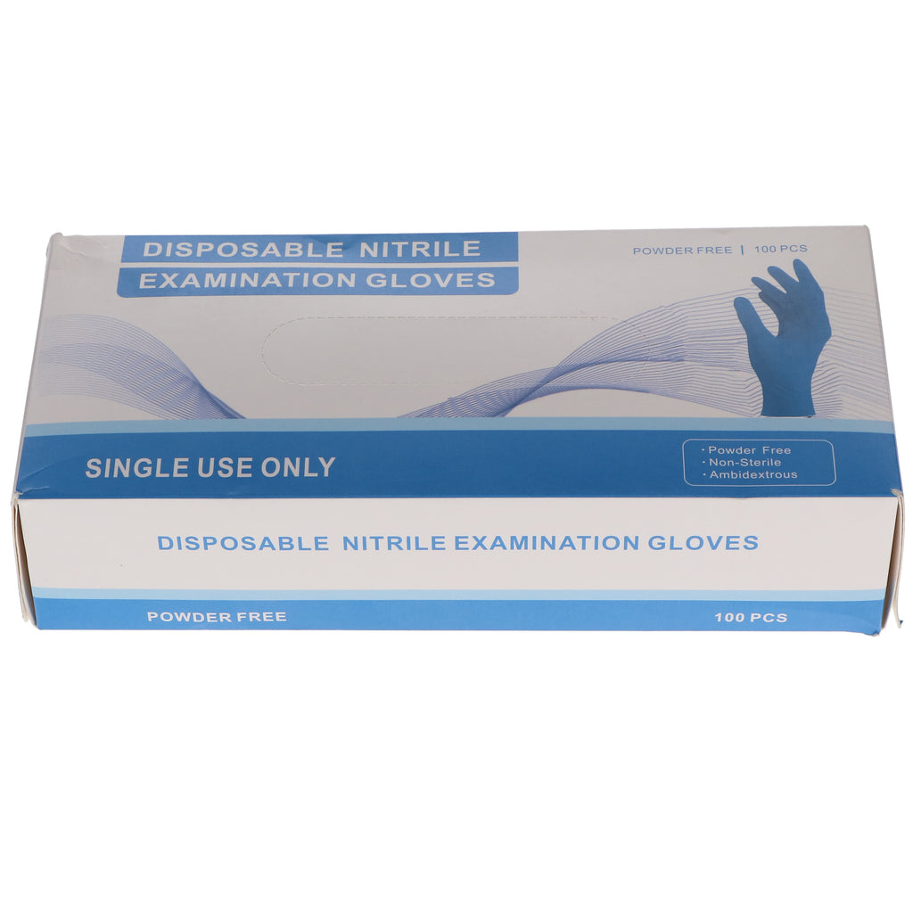 House Brand Dentistry 2020071801487 Nitrile Examination Gloves Powder Free Small 100/Bx