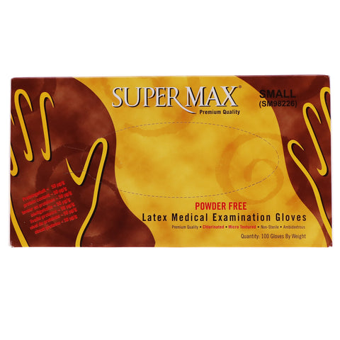 House Brand Dentistry SM98226 Latex Medical Examination Gloves Powder Free Small 100/Bx