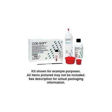 GC 344011 COE-Soft Denture Resin Self Cure Powder & Liquid Package 5.5 Oz