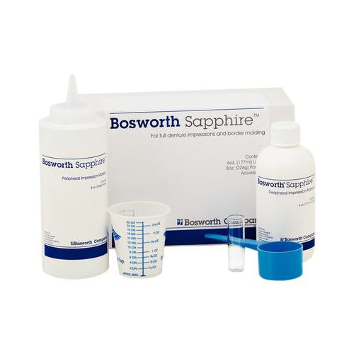 Keystone 0921740 Bosworth Sapphire Peripheral Impression Material Kit Clear