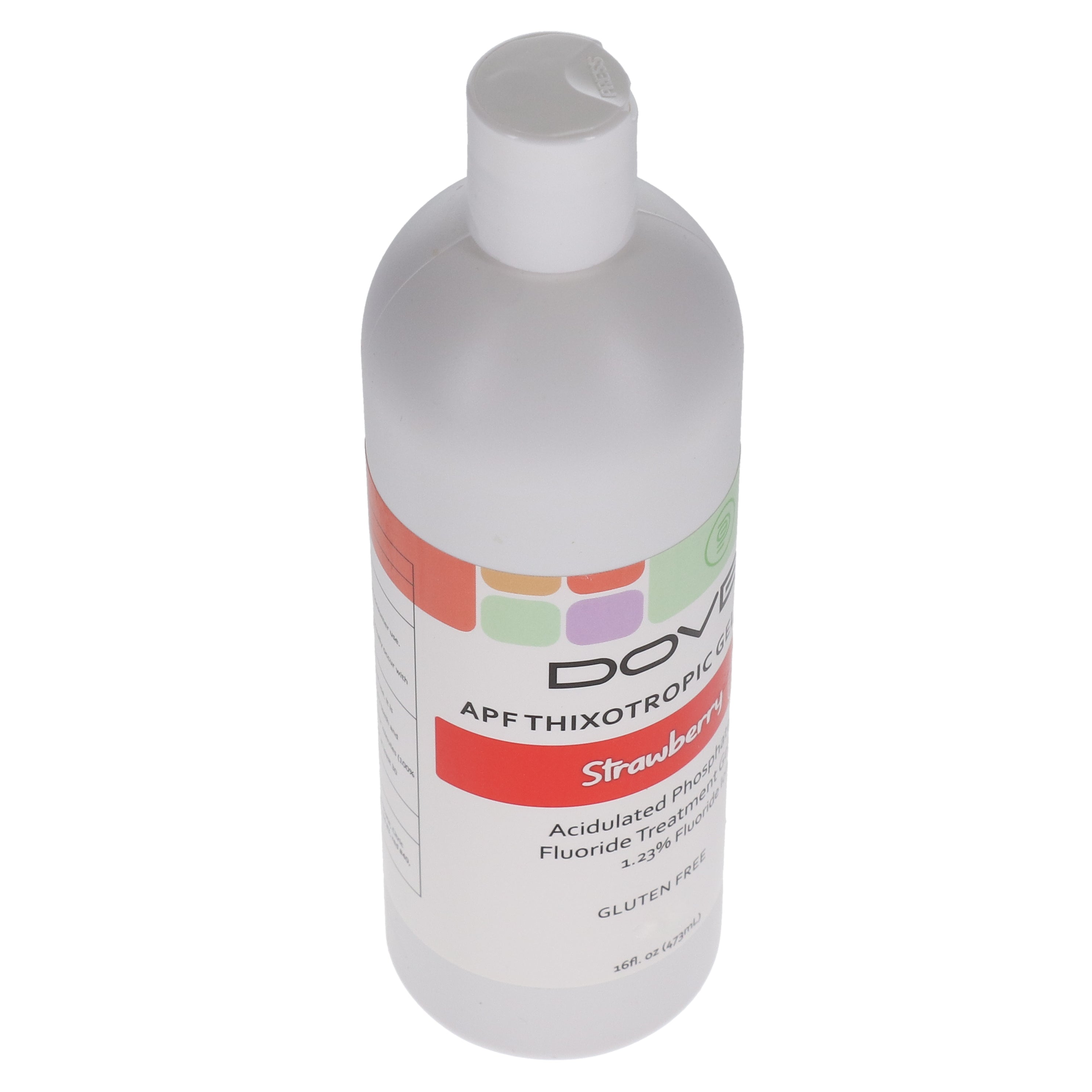 House Brand Dentistry 102043 Fluoride Dental Gel 60 Second Strawberry 16 Oz