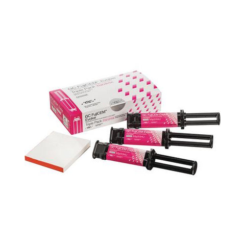 GC 012952 FujiCEM Evolve Glass Ionomer Cement Triple Pack Handmix Kit 012949