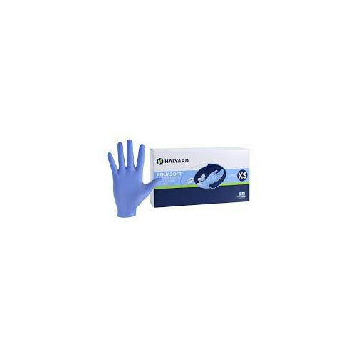 Halyard 43932 Kimberly Clark AquaSoft Blue Nitrile Gloves Extra Small 300/Box