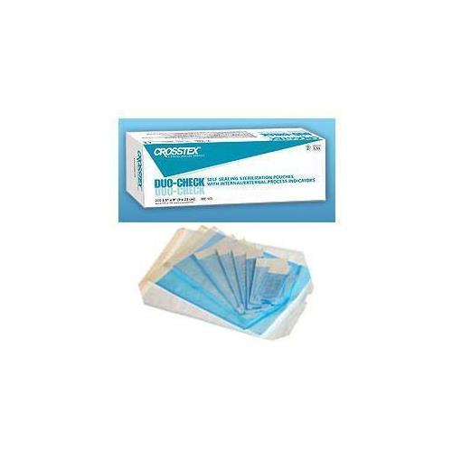 Crosstex SCX Duo-Check Self Sealing Sterilization Pouches 2.75" x 9" 200/Bx