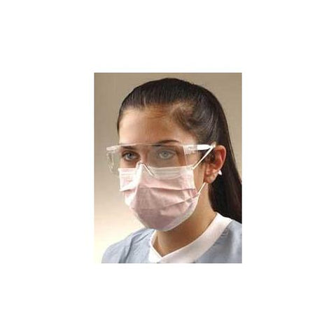 Crosstex International GCLPK Isolite Earloop Face Masks Pink 50/Bx