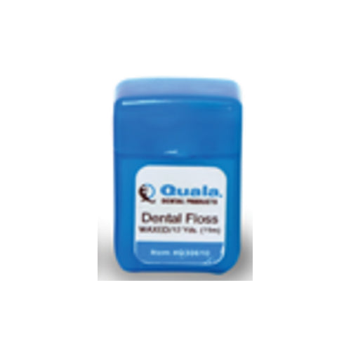 Quala Q30610 Nylon Dental Floss Waxed Plain Shred Resistant Patient Size 12 Yards
