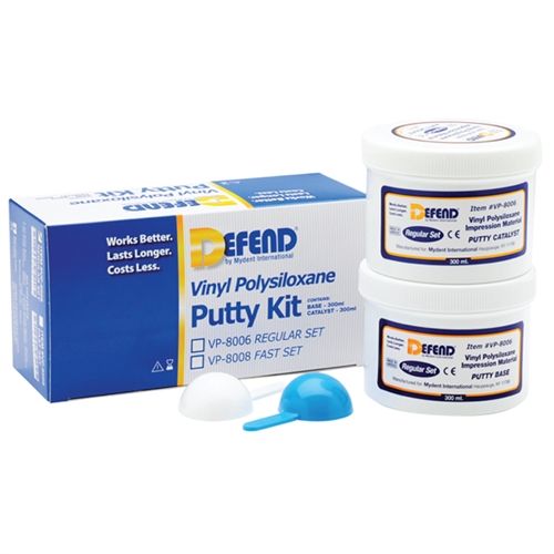 Mydent VP8008 Defend VPS Impression Putty Fast Set Base & Catalyst 300 mL