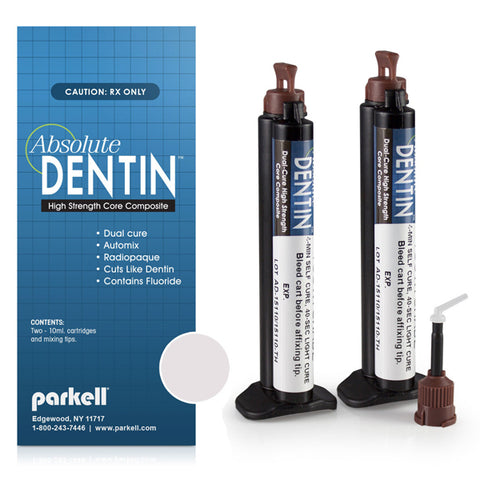 Parkell S304 Absolute Dentin High Strength Core Composite Arctic White 10 mL 2/Pk