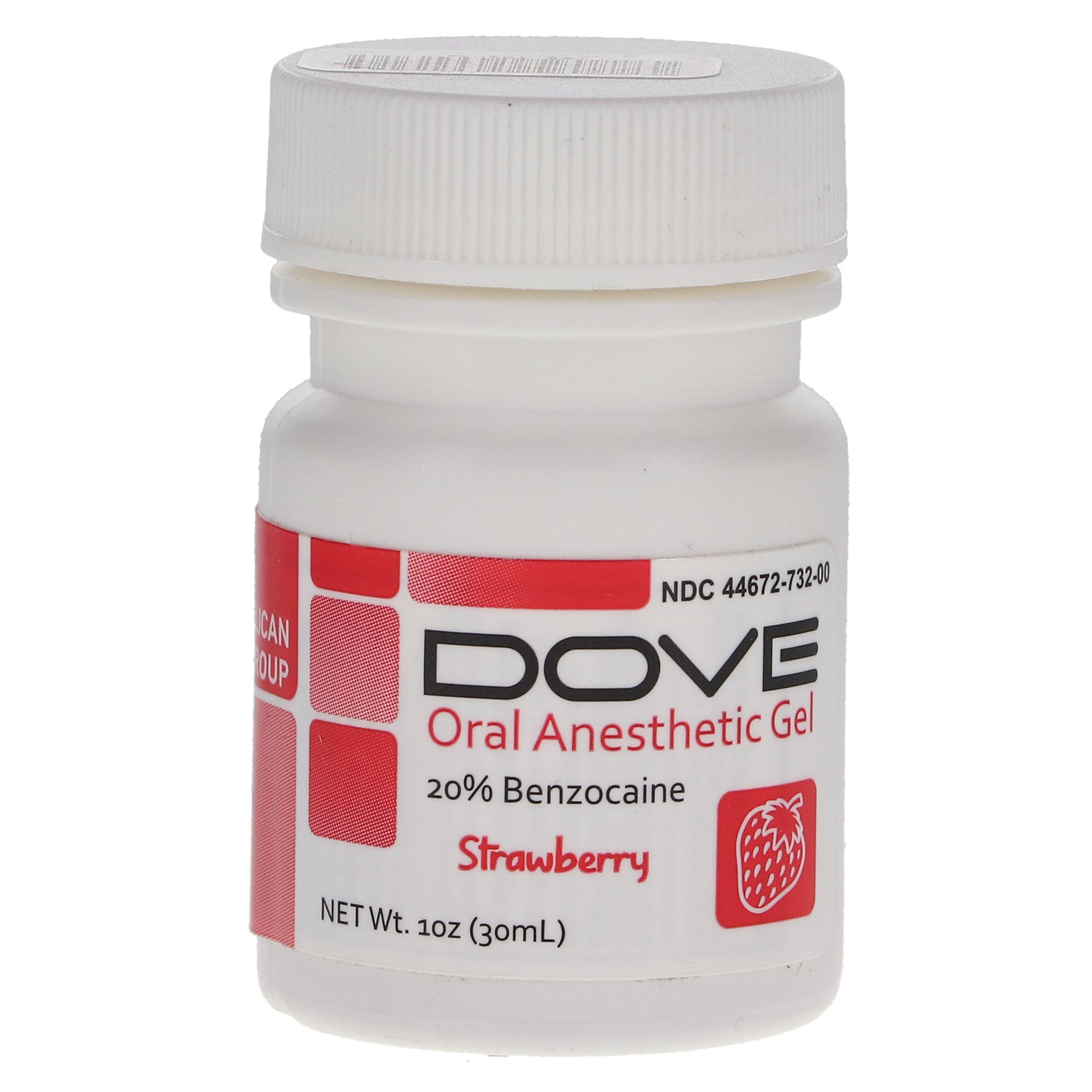 House Brand Dentistry 102036 Topical Benzocaine Gel Strawberry 1 Oz