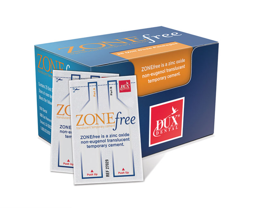Kerr Dux Dental 27029 ZONEfree Temporary Cement Non Eugenol Unit Dose 25/Pk