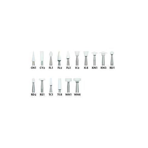 Shofu Dental 0241 Dura-White Mounted Stones Friction Grip FG Pointed Cone CN1 12/Bx