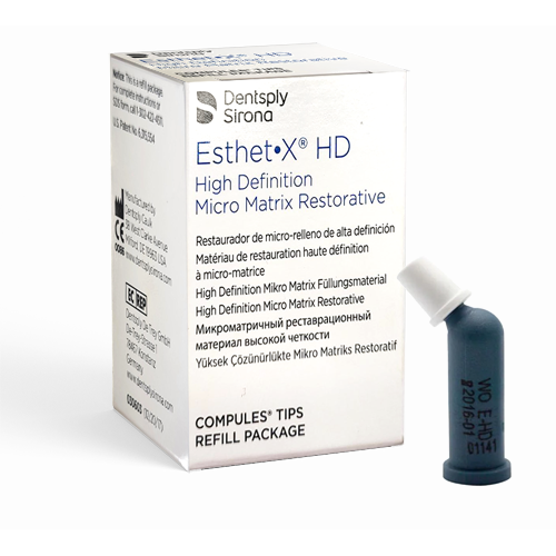 Dentsply 630634 Esthet-X HD Micro Matrix Universal Restorative Composite Compules 20/Pk White Opaque