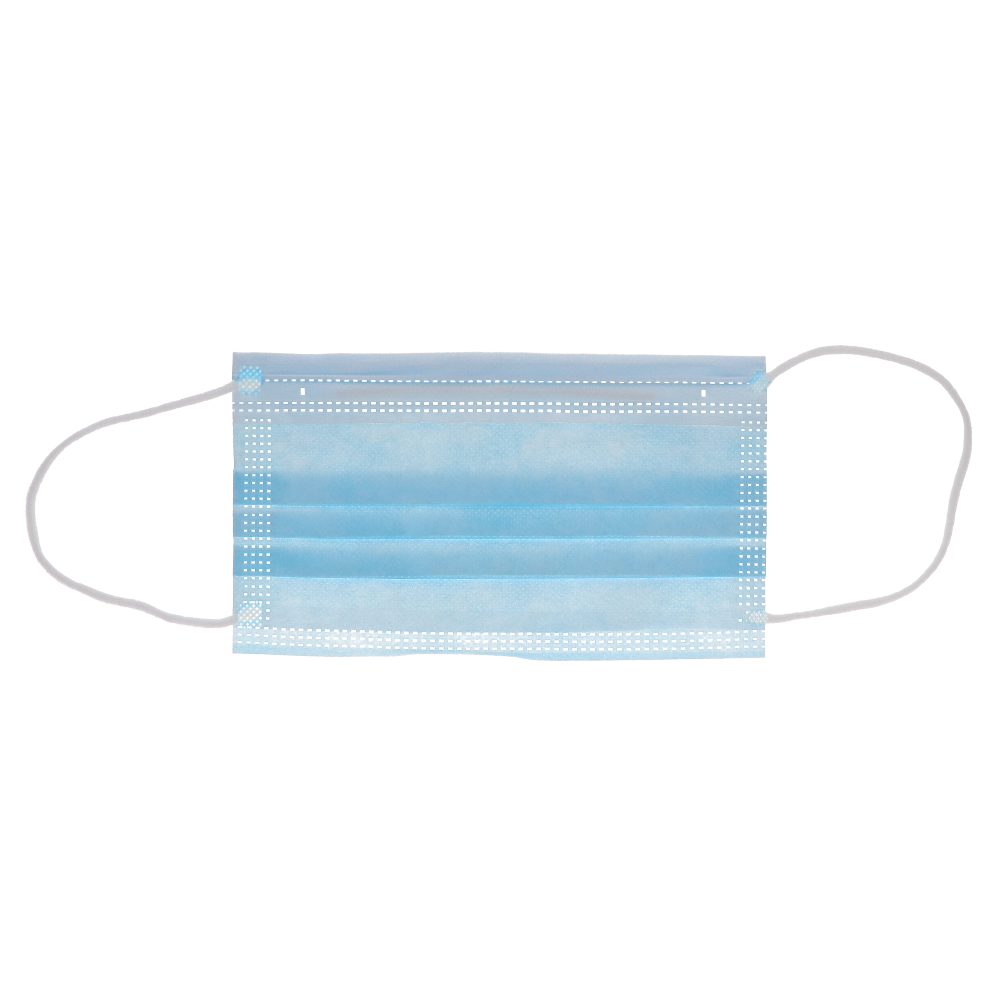 House Brand Dentistry 109120 Earloop 3-Ply Face Masks ASTM Level 2 Blue 50/Bx