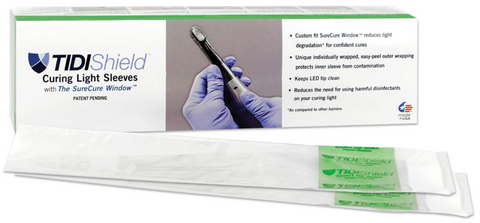 Tidi 21101 TIDIShield Dental Curing Light Sleeves 3M Elipar S10 100/Bx