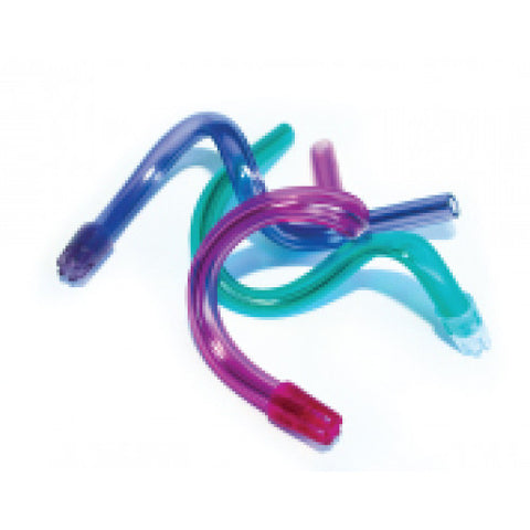 Medicom 712 SafeBasics Dental Saliva Ejectors 6" Clear Lavender 105/Bg