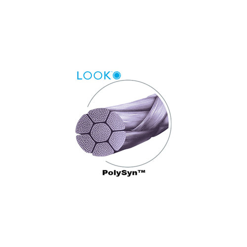 Look 317B PolySyn Violet Braided Absorbable Sutures T Tapered 2/0 1/2 Circle 27