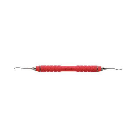 Hu-Friedy S204SDC8E2 Double End #204SD Dental Sickle Scaler With #8 Handle Red