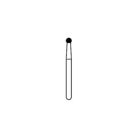 Premier Dental 801016M Solo FG Friction Grip 0116 Medium Grit Ball Shaped Diamond Burs 25/Pk