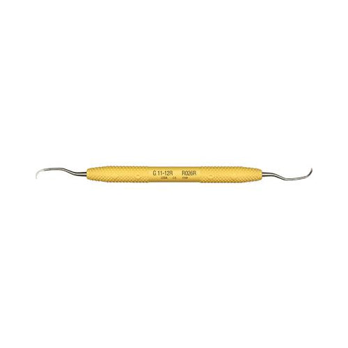 PDT R026R Cruise Line Gracey Dental Curette #11/12 Yellow Rigid