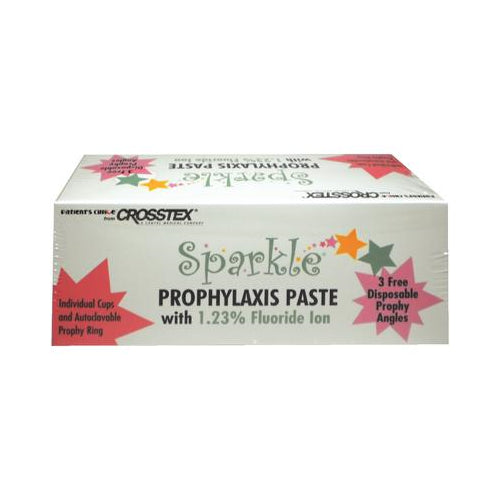 Crosstex International UPMA Sparkle Prophy Cups 1.23% Assorted Medium 200/Pk