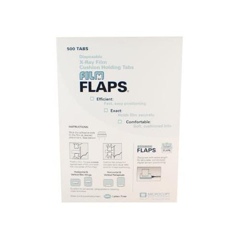 Microcopy FLF Flaps Cushioned Bite Tabs Self Adhesive X-Ray Film Holding 500/Bx