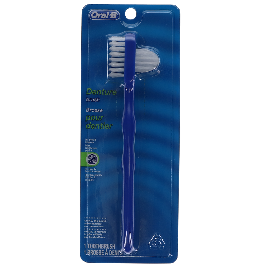 Proctor & Gamble 80310196 Oral-B Denture Brushes Dual Head Blue 6/Bx