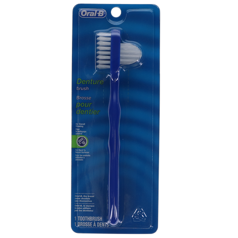 Proctor & Gamble 80310196 Oral-B Denture Brushes Dual Head Blue 6/Bx